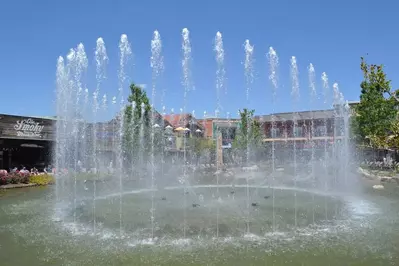 fountain at The Island in Pigeon Forge 