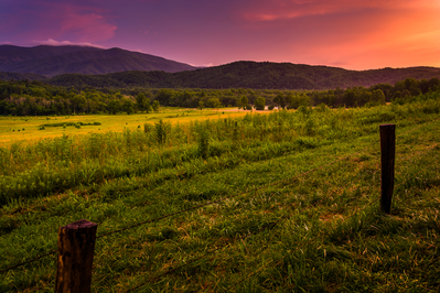 cades cove sunset