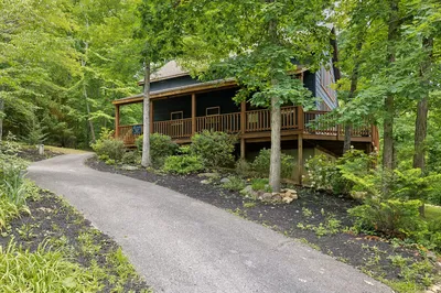 cabin in woods in smokies